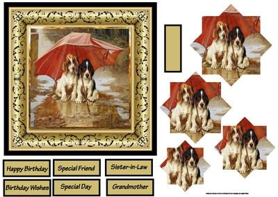 Wait Till the Clouds Roll by 6x6 Card with Pyramage