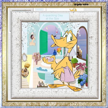 A Day at the Spa 7.5 X7.5 Card and Decoupage