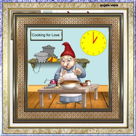 The Master Chef 7.5 x 7.5 Card with Decoupage