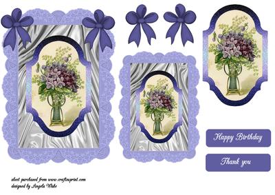 Vase of Flowers Purple