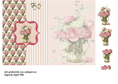 Vase of Roses Bracket