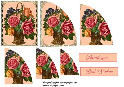 Whicker Basket of Flowers
