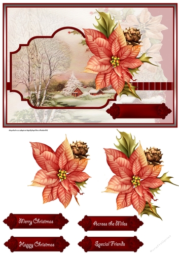 Vintage Christmas scene