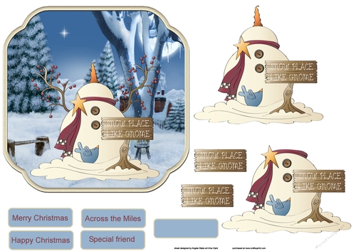 Snowman at home