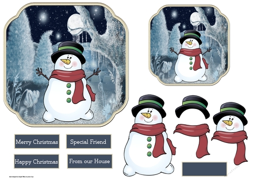 Happy snowman