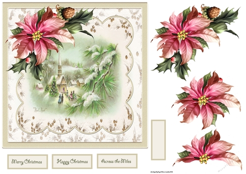 Church Christmas eve 7x7 card