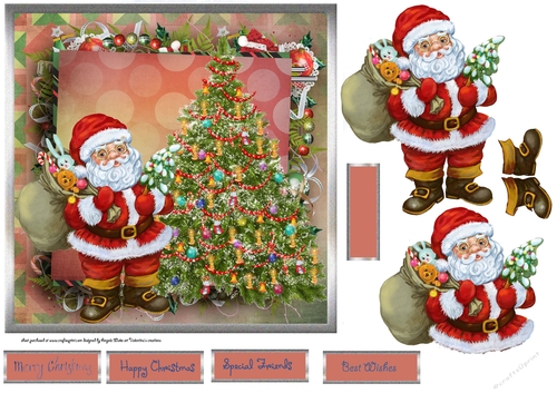 Santa and the Christmas tree