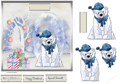 Polar bear Christmas