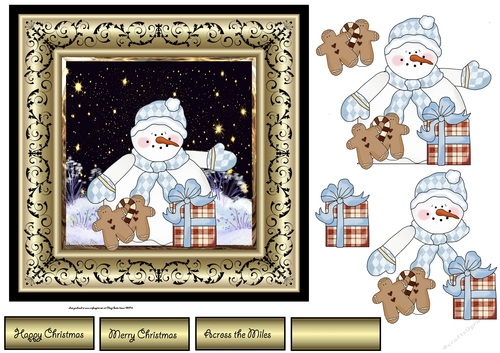Snowman has gifts