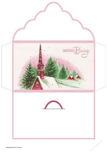 Christmas blessings money wallet