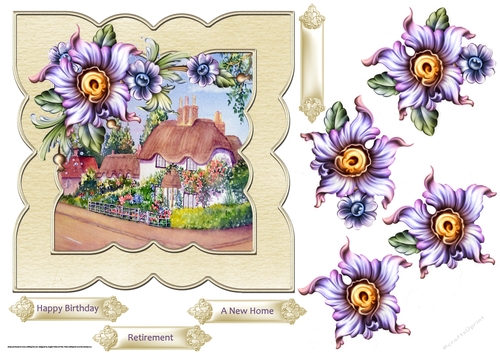 Thatched roof cottage