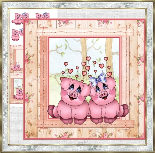 Piggies in love