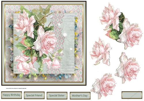 Rose and lattice work
