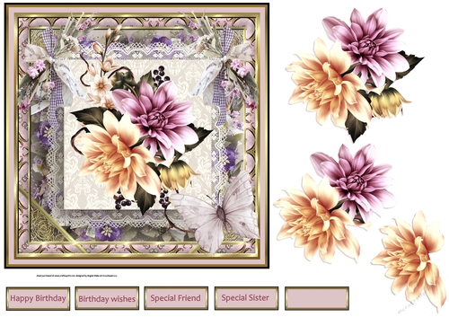 Dahlia and lace