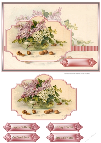 Vase of lilacs