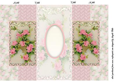 Embossed Basket of Flowers