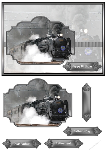 Vintage steam engine train