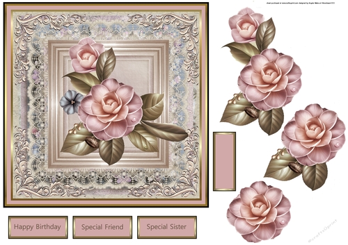 Camelia and lace
