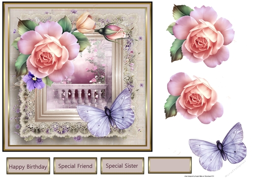rose and butterfly garden