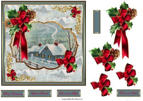 The farmhouse at Christmas