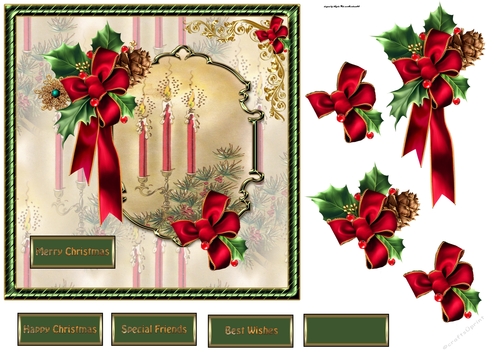 Red Christmas candles