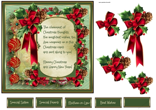 Holly and baubles 
