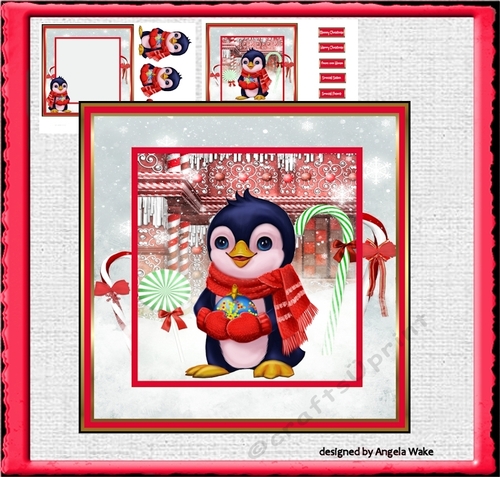 Penguin with a bauble
