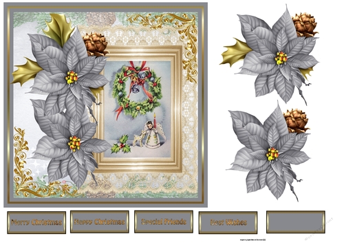 Garland, bells and angel