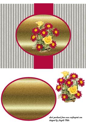 Roses and Daisy Red