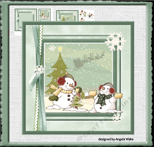 Snowmen and their Christmas tree