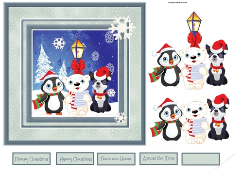 Animal carol singers