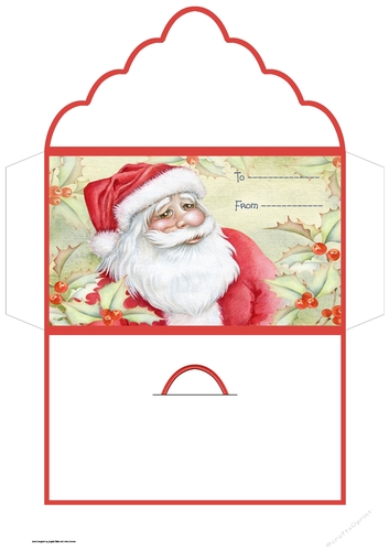 Santa money wallet