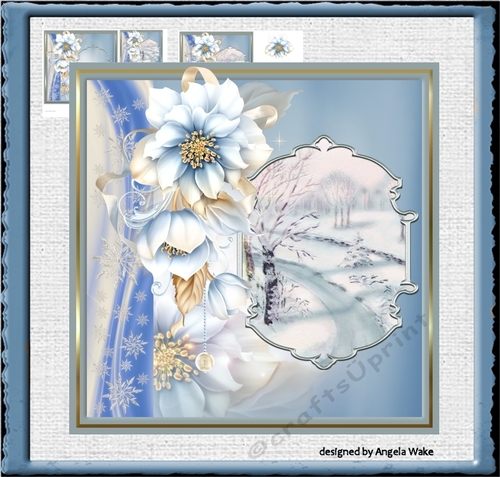 Snow roads and flowers