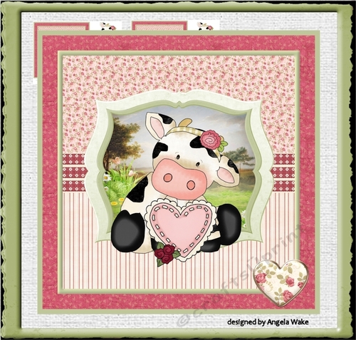 Baby cow Valentine