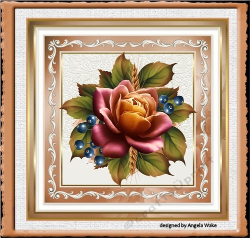 Autumn rose 7x7