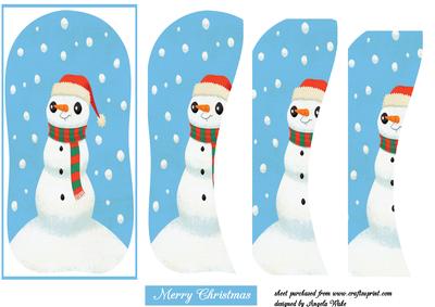 Snowman Enjoying the Snowfall