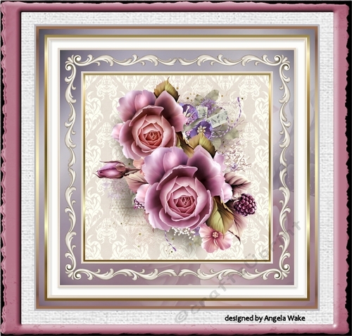 Vintage flowers and lace