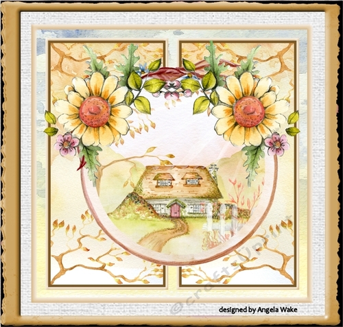 Country home and flowers