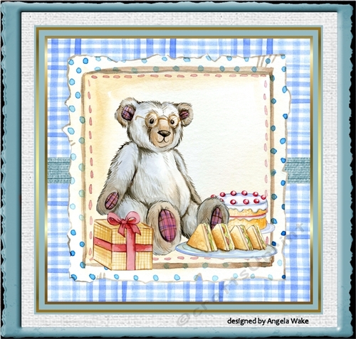 Vintage teddy bear man