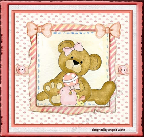 Baby girl teddy bear