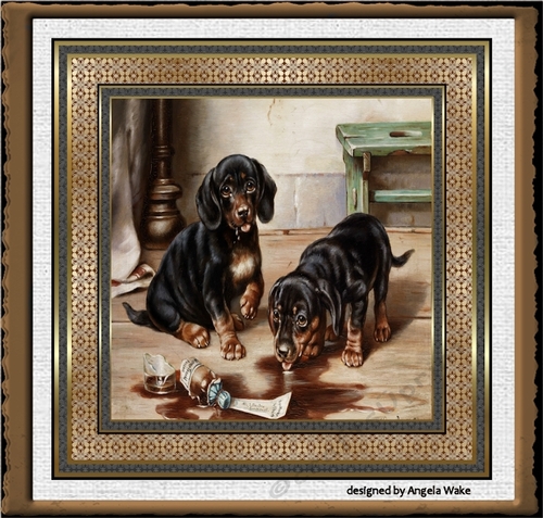 Naughty Dachshunds