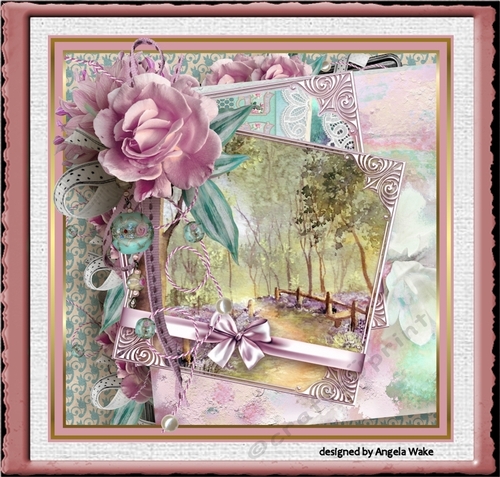 Rose and wood 7x7