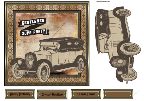 Vintage car of past times