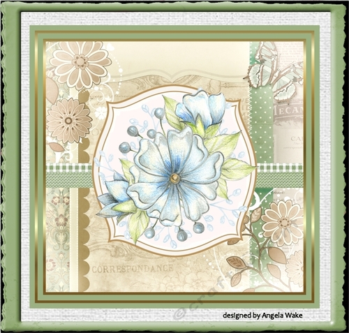 Summer blue flower