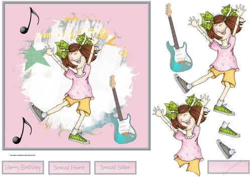 Dancing to the music