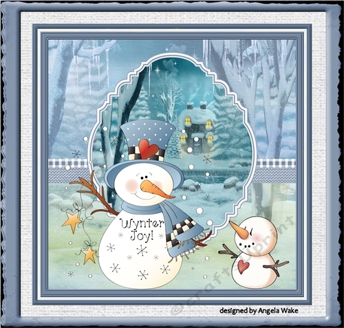 snowman and friend