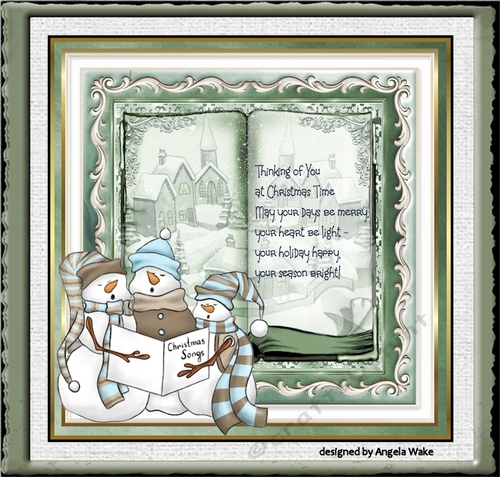Snowmen carol singers