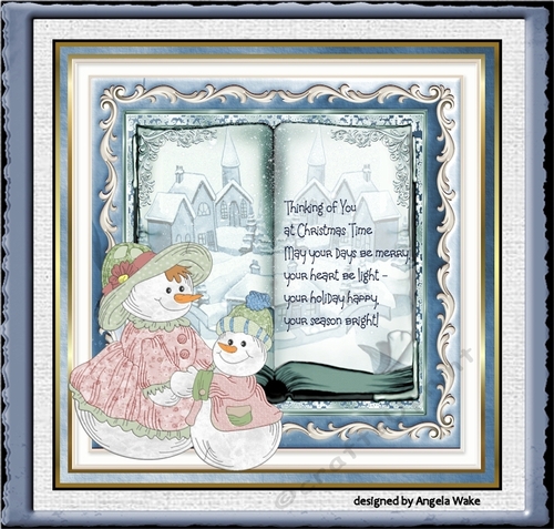 Snow women and snow boy book theme