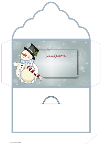 Snowman money wallet