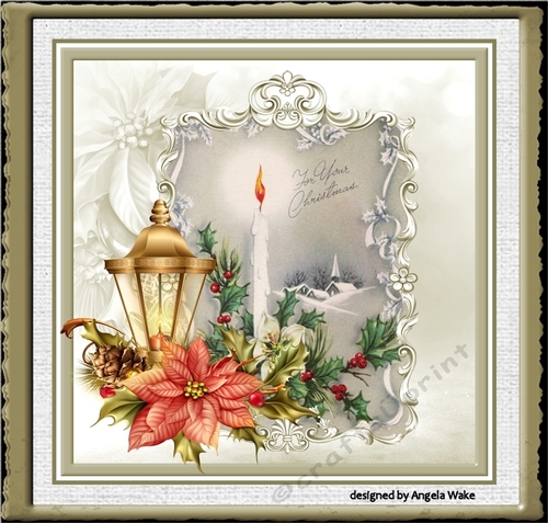 Candle and lamplight